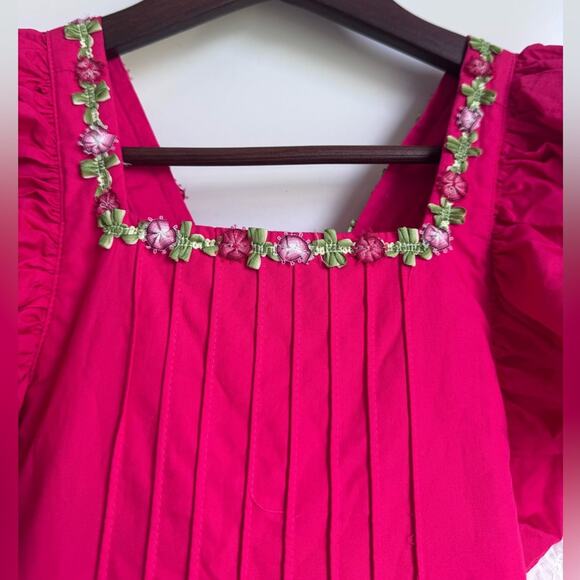 Dollcake‎ Red Bells Frock Girls Dress 6 NEW Party Christmas Holiday Formal Gala - Picture 6 of 16